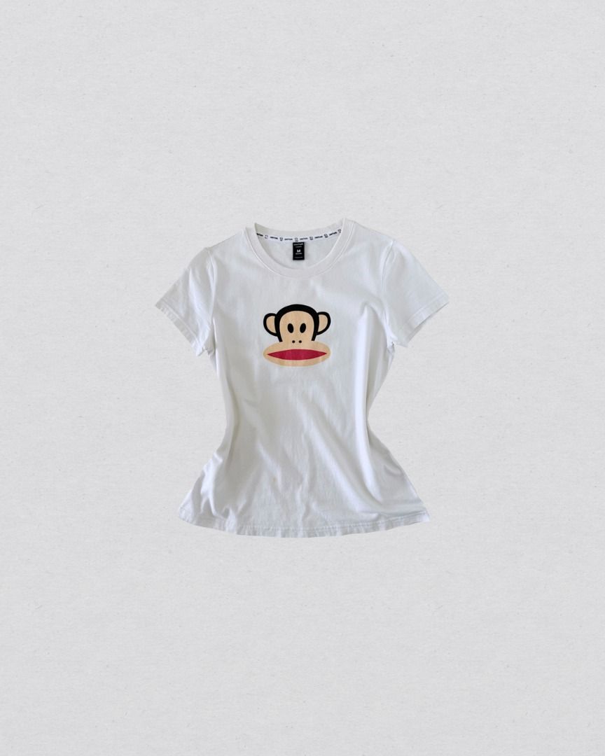 Paul Frank Julius the Monkey y2k shirt (Category: Shirts) located in Cabanatuan. Submitted by argarments.ph (Listing ID 1470941515, Image 1). Description: Tagged: Medium on tag Width 17" | Length 23" Condition: Great condition Issue(s): Small dirt stain (washable).