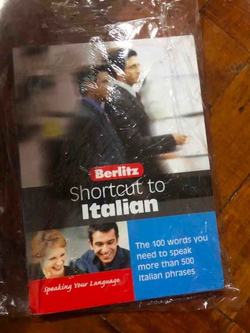 [PB] Berlitz Shortcut to Italian language learning book (Category: Storybooks) located in San Juan City. Submitted by ttanmien (Listing ID 1471055400, Image 2). Description: ⚜️✨⚜️✨⚜️✨⚜️✨⚜️✨⚜️ 💁🏻‍♀️SELLING PRICE: ₱200 💁🏻‍♀️Book Genre: NonFiction, language education, reference, and travel phrasebook, Guides, Foreign Language Instruction & Study (Italian language learning) 💁🏻‍♀️Book insight: Overview: A compact 112-page pocket guide designed t