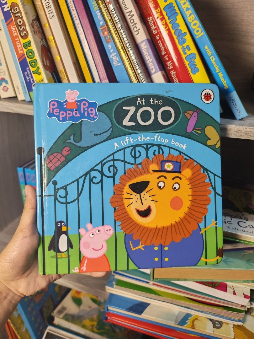 peppa pig HCBB (Category: Children's Books) located in Manila. Submitted by harizbooks (Listing ID 1471033975, Image 1). Description: Bundle of Peppa Pig interactive books for kids. Includes titles like At the Zoo, Magic Castle, Muddy Festival, and Magical Creatures. Features lift-the-flap elements and touch-and-feel textures inside. Great stories for bedtime reading or keeping toddlers entertained. Pages are intact and clean. Smoke-free home..