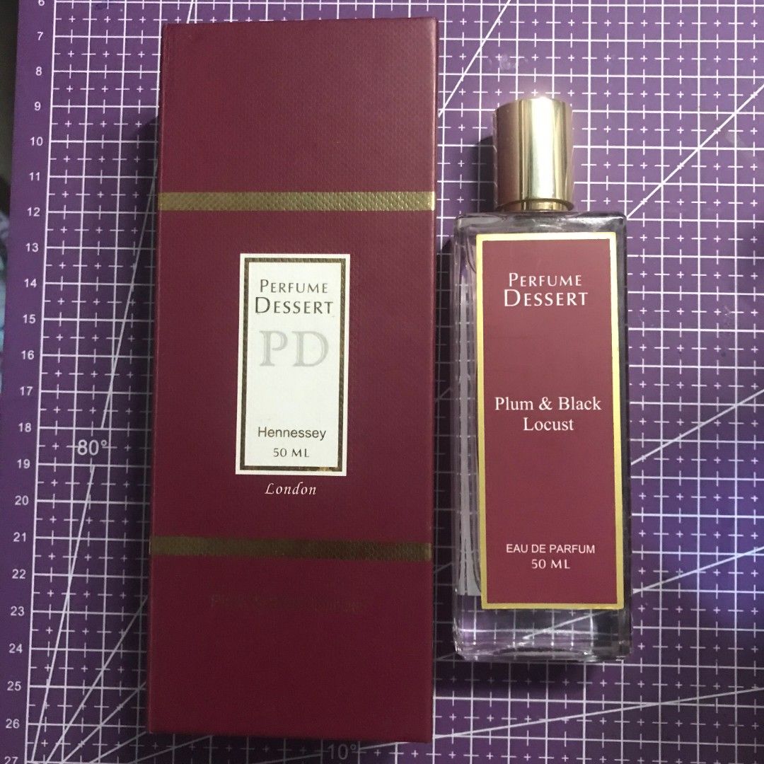 Perfume Dessert Plum & Black Locust Eau De Parfum 50ml (Category: Fragrance & Deodorants) located in Manila. Submitted by kazoolove (Listing ID 1471031843, Image 1). Description: - Brand: Perfume Dessert - Scent: Plum & Black Locust - Volume: 50ml eau de parfum - Condition: Brand new, never used, pristine bottle and packaging.