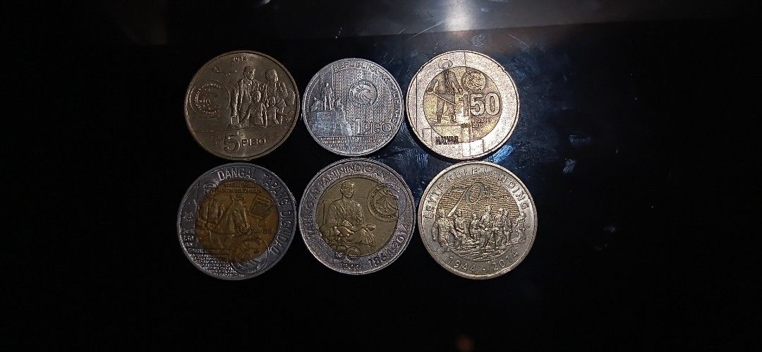 Philippine Coins Starter Set (Modern Commemorative Lot) (Category: Currency) located in Las Pinas. Submitted by randomstuff.ph (Listing ID 1471076964, Image 2). Description: Philippine Coin Collecting Starter Commemorative Set • Captures the diverse set of commemorative coins within recent years • Good for first-time coin collectors COINS INCLUDED: • ASEAN 1 Piso Coin (AU) • Bagong Bayani 5 Piso Coin (AU) • Leyte Gulf Landing 5 Piso Coin (AU) • A