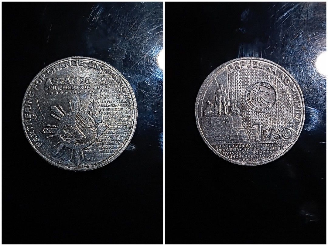 Philippine Coins Starter Set (Modern Commemorative Lot) (Category: Currency) located in Las Pinas. Submitted by randomstuff.ph (Listing ID 1471076964, Image 3). Description: Philippine Coin Collecting Starter Commemorative Set • Captures the diverse set of commemorative coins within recent years • Good for first-time coin collectors COINS INCLUDED: • ASEAN 1 Piso Coin (AU) • Bagong Bayani 5 Piso Coin (AU) • Leyte Gulf Landing 5 Piso Coin (AU) • A