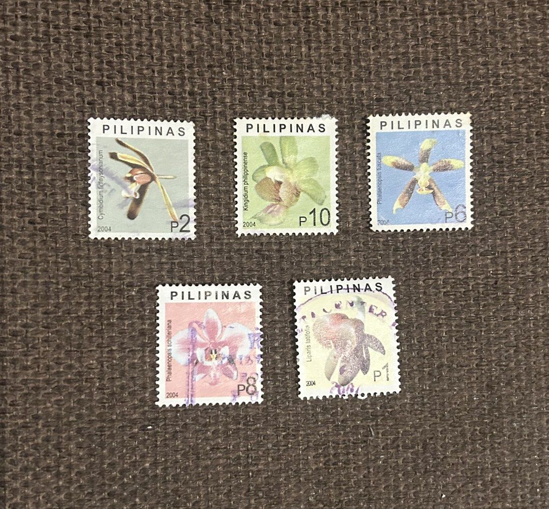 Philippine Stamps : Flowers, 5 pcs, used (Category: Stamps & Prints) located in Binan City. Submitted by impulsebuyer12 (Listing ID 1470956232, Image 1). Description: For collection purposes.