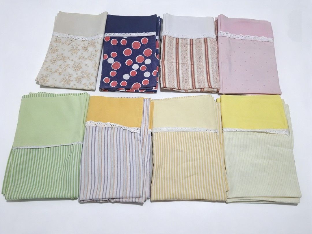 Pillowcase Bundle (Category: Bedding & Towels) located in Bulacan. Submitted by gjeen (Listing ID 1471004093, Image 1). Description: 17x25" *manipis/cotton *Take All - 8 pairs.