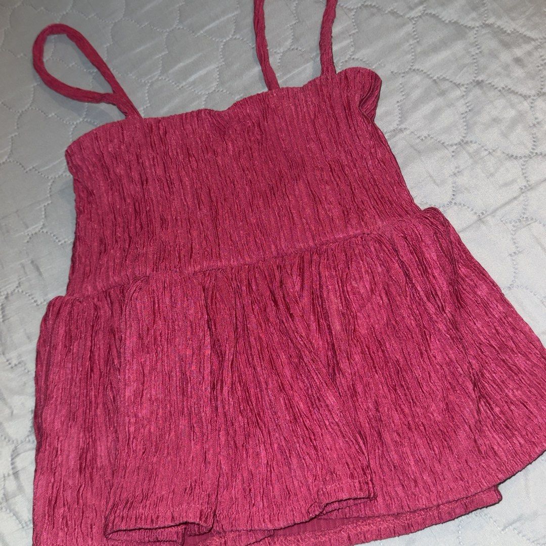 Pink Peplum Top (Category: Sleeveless) located in Manila. Submitted by shopmakii (Listing ID 1471093761, Image 1). Description: .
