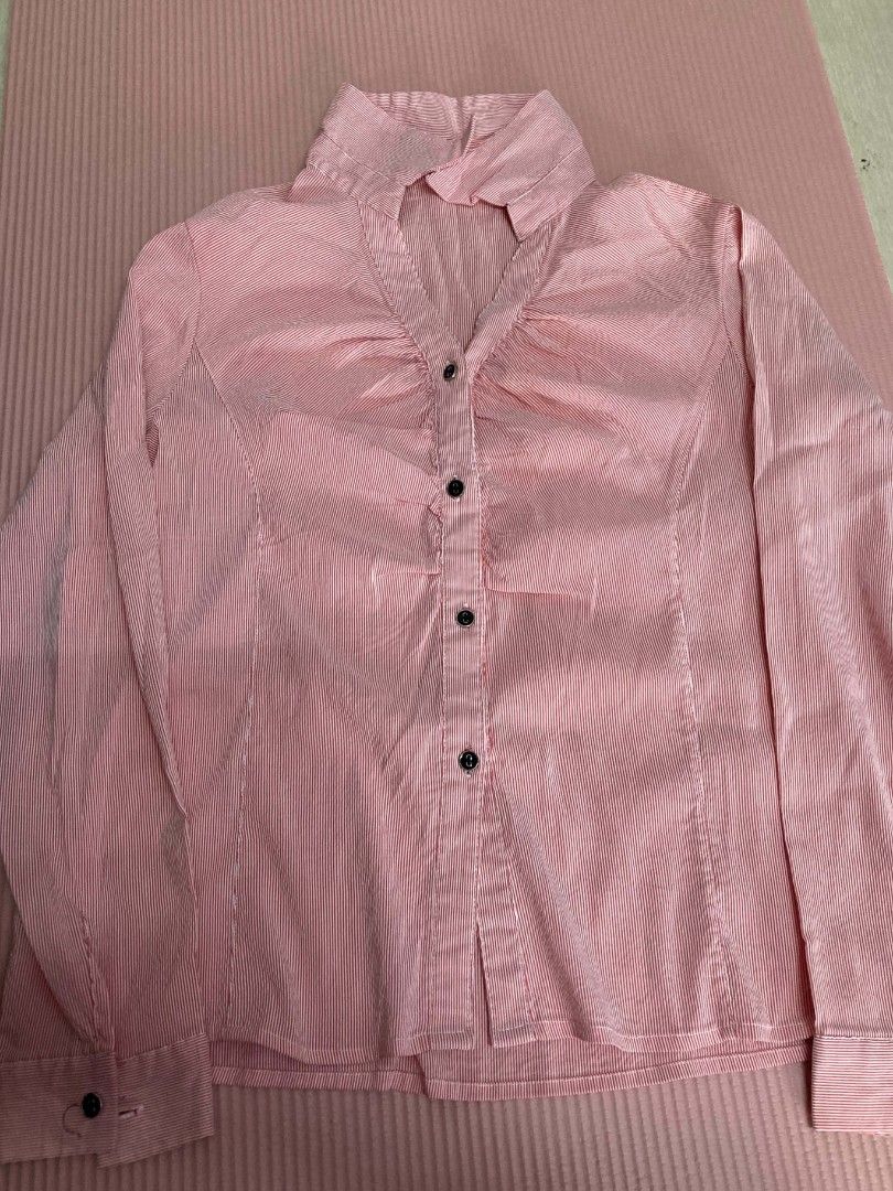 Pink Striped Longsleeve (Category: Longsleeves) located in Silang. Submitted by maria_erica61 (Listing ID 1471112352, Image 2). Description: 🩷 Sweet & Stylish Shirting! ✨ Elevate your everyday look with this classic pink and white striped long-sleeve collared button-up shirt—an absolute closet staple for that effortless preppy, clean-girl, or sweet everyday vibe! Mode of delivery: Open to suggestions. 💌 Bargain is also available / Open to offer
