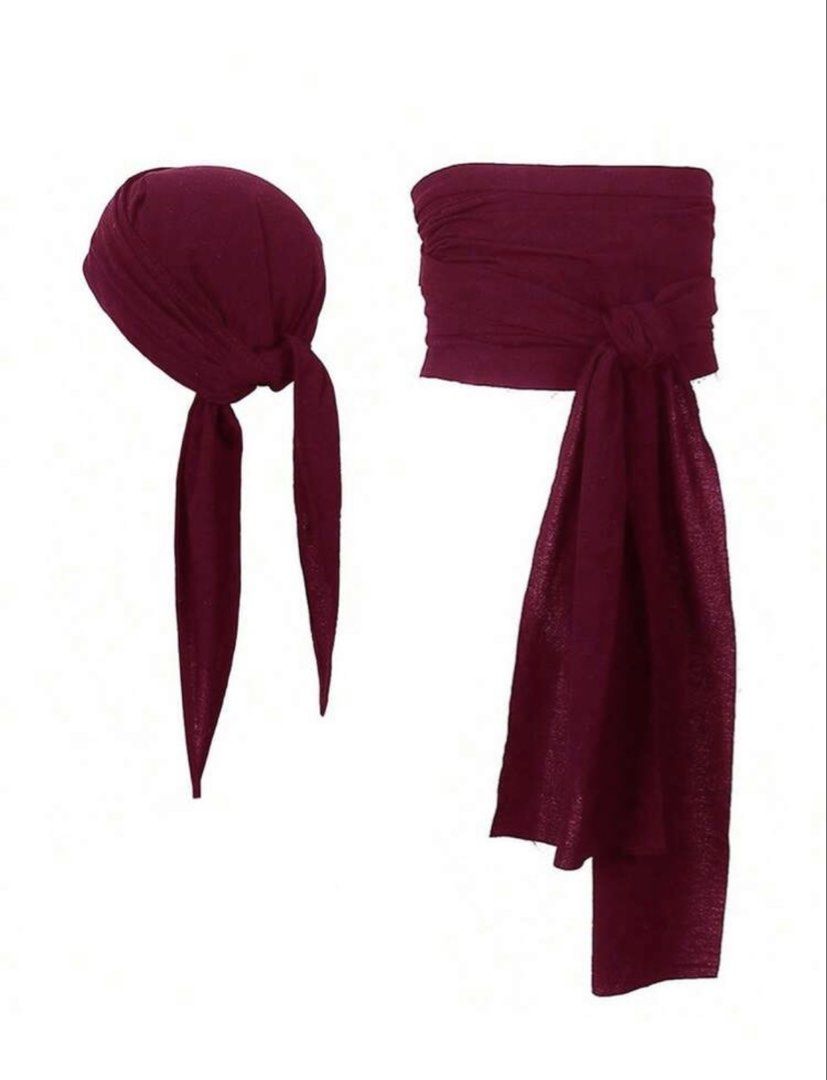 PIRATE HALLOWEEN COSTUME (Category: Sets or Coordinates) located in Manila. Submitted by grandwind-2528 (Listing ID 1471004945, Image 1). Description: perfect for halloweekend, pirate scarf and necklace :)).