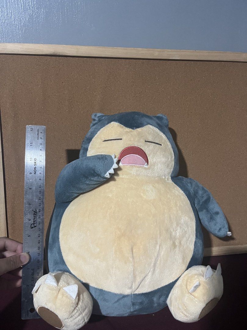 Pokemon Snorlax Plush Toy (Category: Plushies & Soft Toys) located in Baguio. Submitted by gaara1234 (Listing ID 1444685084, Image 3). Description: - Super cute Snorlax plush toy - Approximately 30-40cm in size - Features 'I LOVE KABIGON' tag - Soft and squishy texture - Ideal for Pokemon fans and collectors - Ready for a new home!.
