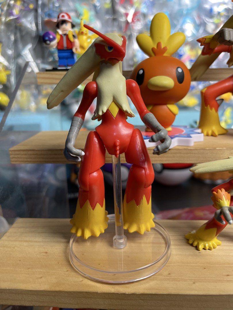 Pokemon Torchic and Blaziken Action Figures Lot (Category: Figurines & Statues) located in Valenzuela. Submitted by bjtoycollections (Listing ID 1471070410, Image 3). Description: Blaziken alt pose and reg pose small tomy marking Torchic with base Pc Torchic big capchara Blaziken white base premieum gasha Mega blaziken tomy vinyl Price starts @350 - 1300.