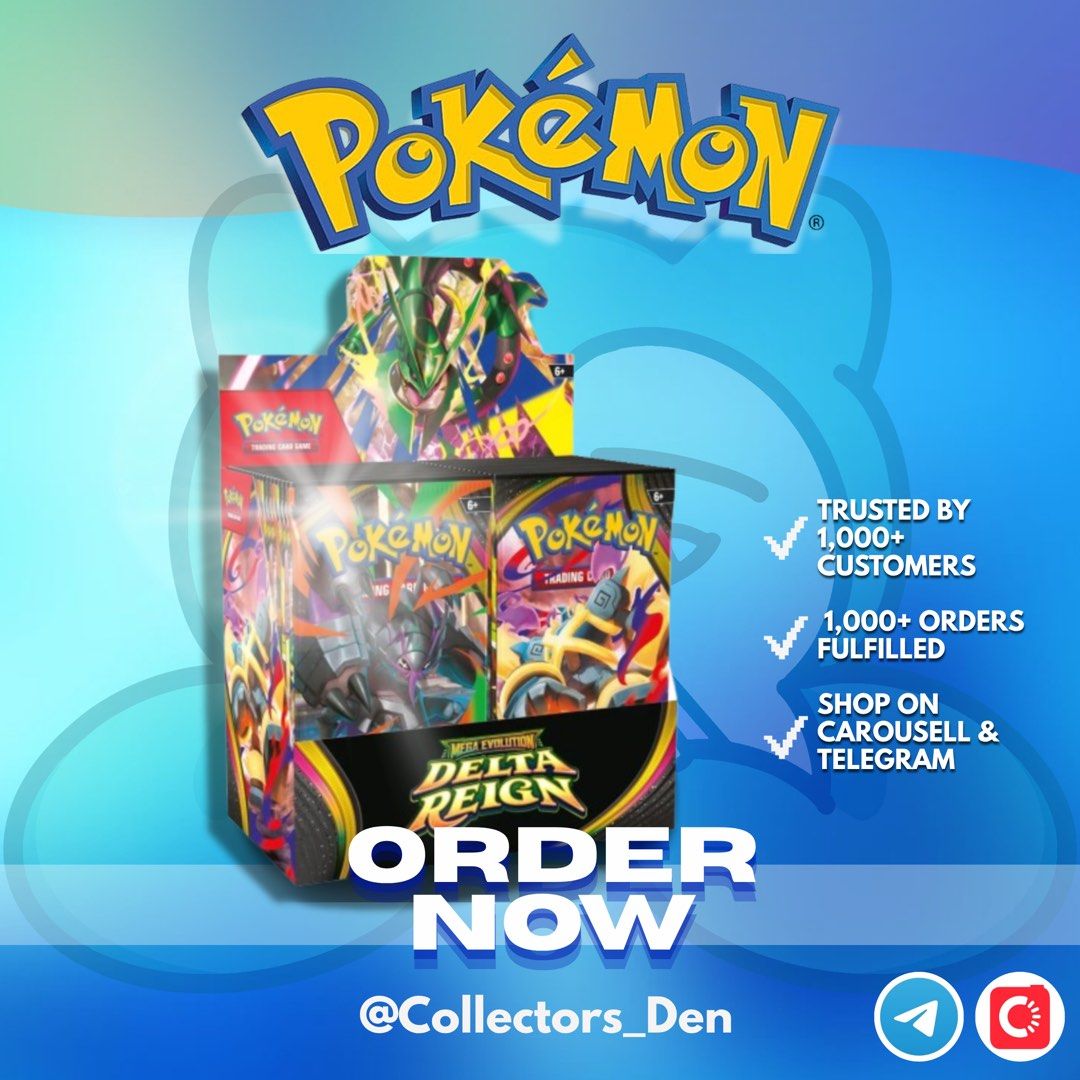 Pokémon Delta Reign Booster Box English [PREORDER], Toys & Collectibles ...