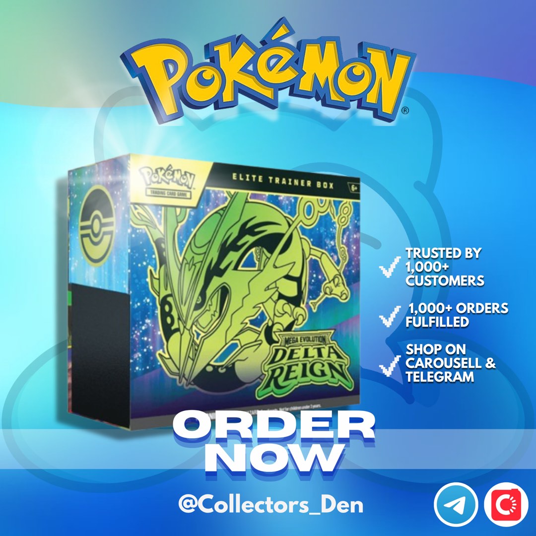 Pokémon Delta Reign Elite Trainer Box (ETB) English [PREORDER], Toys ...