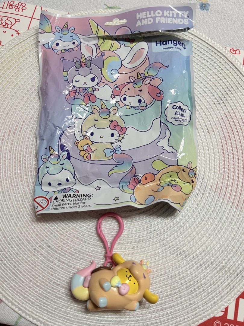 Pompompurin hangers, bag charm, keychain (Category: Character Goods) located in Manila. Submitted by hellokittyjhoe (Listing ID 1470973045, Image 2). Description: Super cute and heavy .