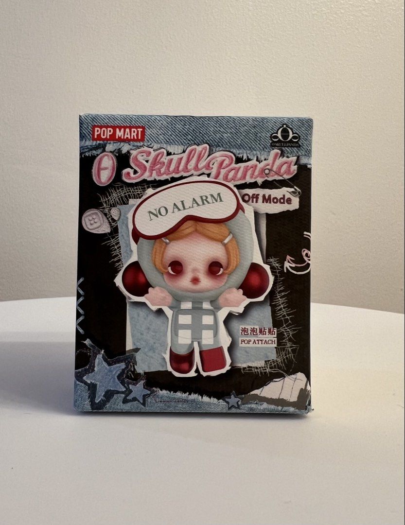 POP MART Skullpanda Pop Attach Off Mode Figure (Category: Designer & Blind Box Toys) located in Rizal. Submitted by plushiegiftsandtoys (Listing ID 1470936517, Image 1). Description: Pop Mart Skullpanda - Off Mode series Pop Attach figure: Rest Day Brand New and Authentic. Opened box & opened foil to check character. Original outer box with official Pop Mart authenticity sticker on the back. .