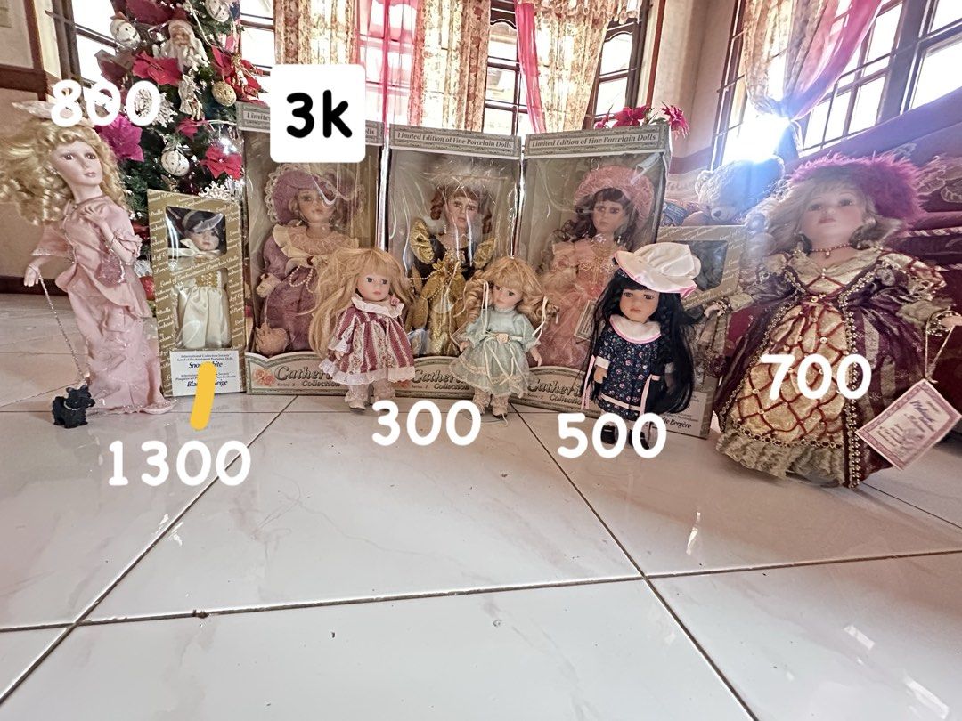 Porcelain Dolls Collection (Category: Vintage Collectibles) located in San Pablo. Submitted by goldenfinds.co (Listing ID 1470771327, Image 2). Description: Selling individual dolls pure porcelain dools from US Collectibles price range starts at 2,000. Pm for inquiries and addtl photos..