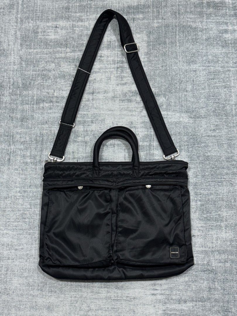 Porter Tanker 2-Way Briefcase Bag (Category: Sling Bags) located in Manila. Submitted by members-only (Listing ID 1471076883, Image 1). Description: Porter Tanker 2-Way Briefcase Bag Very good condition No issue removable long strap detachable storage inside Check pics for details Authentic and Presentable.