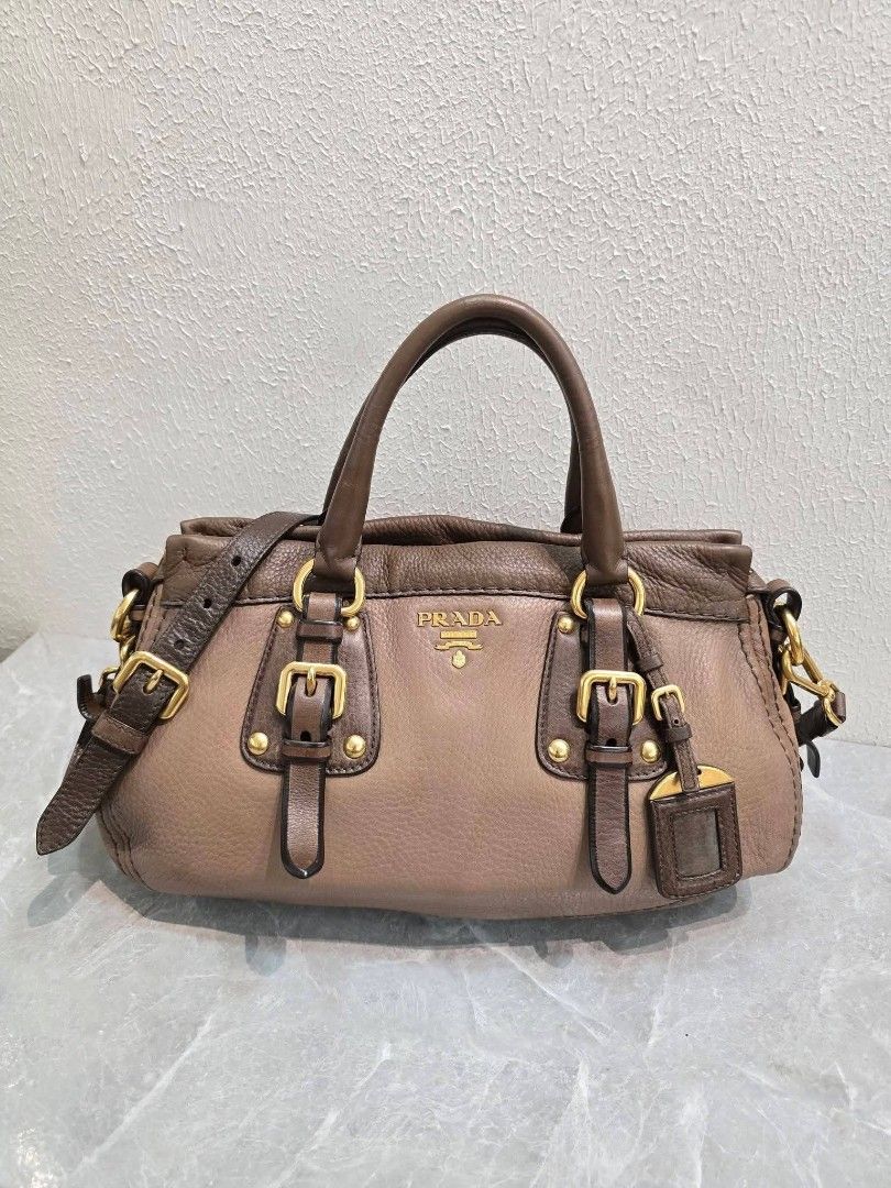 Prada Cervo Lux Buckle Satchel Bag Authentic💯💯 (Category: Shoulder Bags) located in Davao. Submitted by SecondhandItems97 (Listing ID 1470999300, Image 1). Description: Medium size Includes generic dustbag.