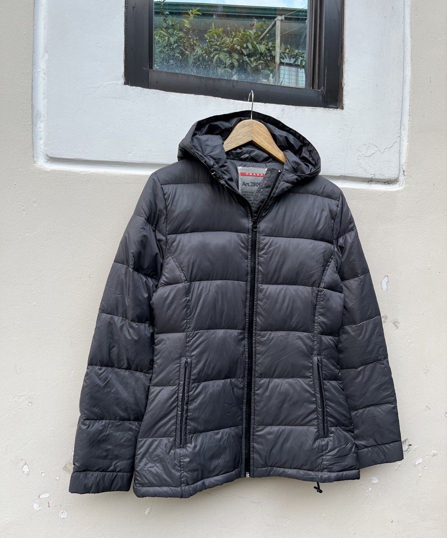 PRADA PUFFER JACKET (Category: Luxury Apparel) located in Baguio. Submitted by closetgc.clothingshop (Listing ID 1471029218, Image 3). Description: Prada puffer jacket Best fit medium/large womens Excellent condition Goose down filled Hongkong box sourced.