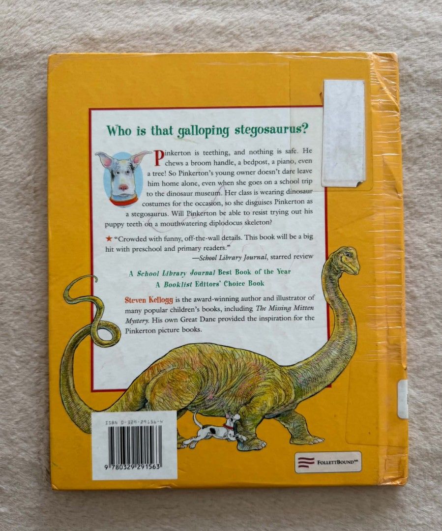 Prehistoric Pinkerton - Steven Kellogg (Category: Children's Books) located in Santiago. Submitted by bookworm_club (Listing ID 1470938316, Image 2). Description: 📚no cancellation, return or exchange. 📚secondhand books. some books are in good condition while some has minimal flaws (foxing, creases, dog-eared pages, etc.) 📚reasonable haggling is allowed. 💰MOP: For same day pickup - CASH & BANK TRANSFER For shipping or scheduled pickup - BANK T
