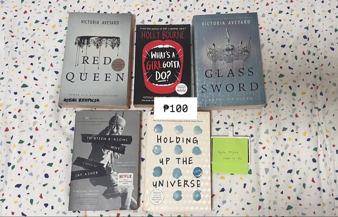 preloved books at ₱100! (Category: Storybooks) located in San Fernando. Submitted by declutteringyishi (Listing ID 1471036057, Image 1). Description: preloved books for sale! 📚 please expect signs of use, such as yellowing pages, slight highlights/annotations, or names on covers. prices have been adjusted accordingly. kindly pm me for inquiries or additional photos of each book’s condition. thank you! 💗 📌 prices are fixed, but open for nego wh
