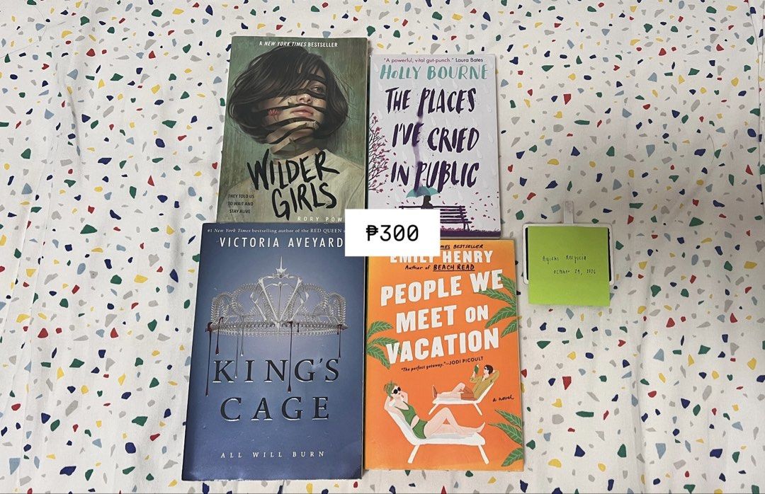 preloved books at ₱300! (Category: Storybooks) located in San Fernando. Submitted by declutteringyishi (Listing ID 1471046437, Image 1). Description: preloved books for sale! 📚 please expect signs of use, such as yellowing pages, slight highlights/annotations, or names on covers. prices have been adjusted accordingly. kindly pm me for inquiries or additional photos of each book’s condition. thank you! 💗 📌 prices are fixed, but open for nego wh