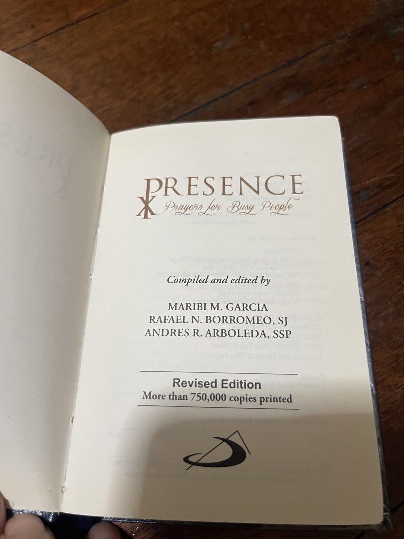 Presence: Prayers for busy People Revised Edition (Category: Religion Books) located in Manila. Submitted by radvelarde (Listing ID 1470989377, Image 3). Description: .