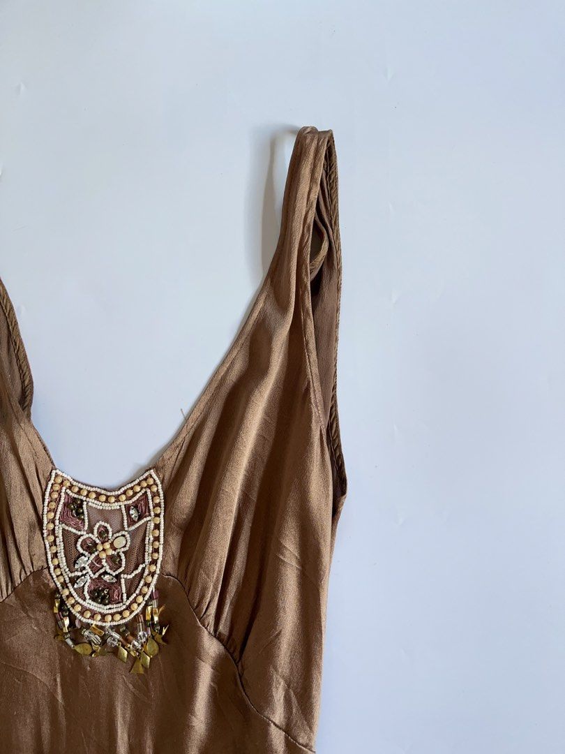 [PREVIEW] Mocha Brown Beaded Tiered Dress (Category: Dresses) located in Lianga. Submitted by preyala (Listing ID 1471047770, Image 2). Description: PREVIEW] Mocha Brown Beaded Tiered Dress Size: S-sm B: 30-34 L: 51 Mine 499 Grab 549 Grabbing ends at 10:00 PM (today).