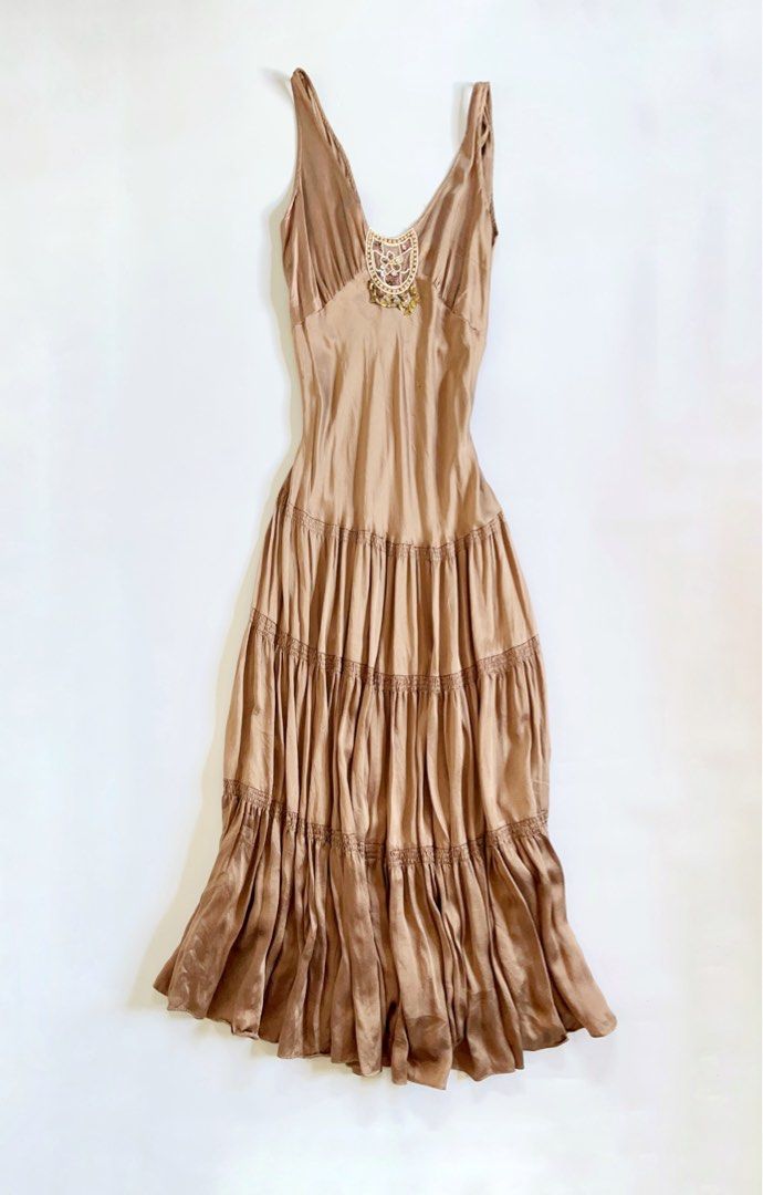 [PREVIEW] Mocha Brown Beaded Tiered Dress (Category: Dresses) located in Lianga. Submitted by preyala (Listing ID 1471047770, Image 1). Description: PREVIEW] Mocha Brown Beaded Tiered Dress Size: S-sm B: 30-34 L: 51 Mine 499 Grab 549 Grabbing ends at 10:00 PM (today).