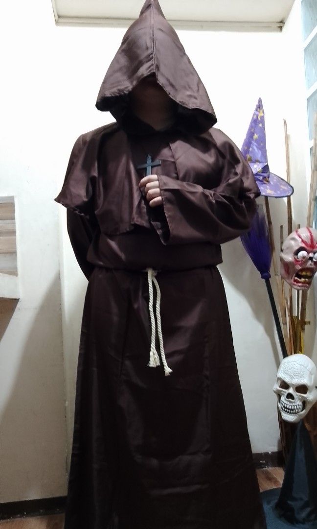 Priest Costume Halloween Attire (Category: Coats, Jackets and Outerwear) located in Marikina City. Submitted by alexfortu88925 (Listing ID 1471113313, Image 1). Description: Priest Costume Halloween Attire Small To 2Xl brand new.