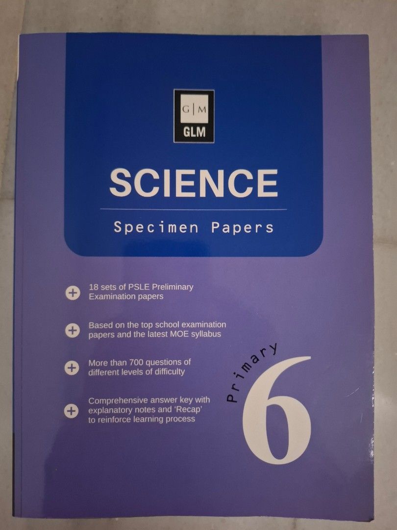Primary 6 Science Specimen Papers GLM, Hobbies & Lifestyle, Books ...