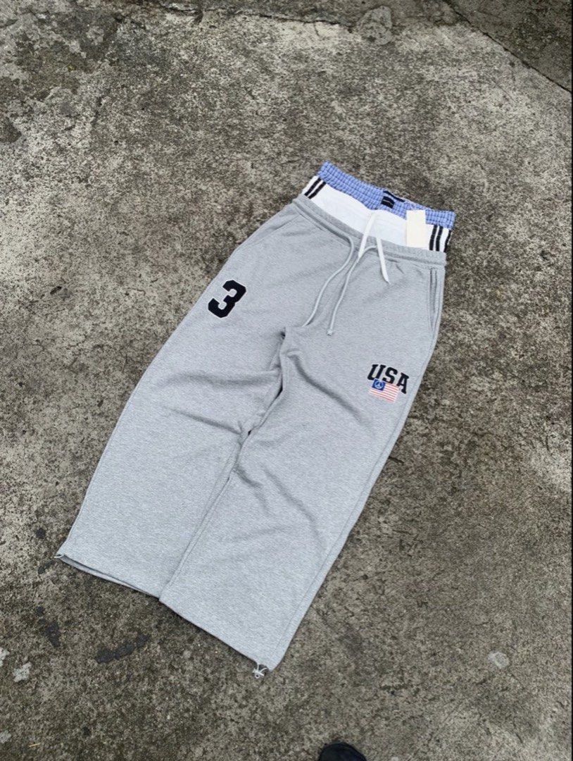Project G/R 3 Layers Sweat Pants (Category: Joggers) located in Quezon City. Submitted by jxnnzz (Listing ID 1471041500, Image 1). Description: Size: 2 (Medium) Waist: 30 to 32 Length: 47 Thigh: 13.5 Hem: 11 2k RUSH.