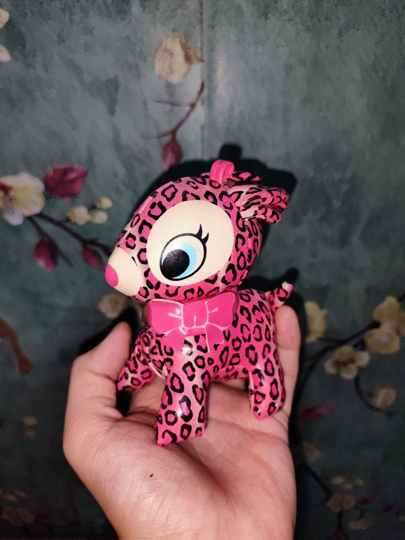 Puchi Babie Pink Leopard Deer Keychain Doll (Category: Plushies & Soft Toys) located in Quezon City. Submitted by understuffcollectibles (Listing ID 1471066306, Image 1). Description: Size: Small ₱800 + sf Excellent Condition..