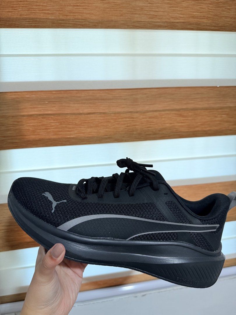 Puma Black Running Shoes Size US 10 (Category: Sneakers) located in Manila. Submitted by calmfish-3db6 (Listing ID 1471034263, Image 3). Description: - Brand: Puma - Color: Black -Brandnew without box -Slightly negotiable.