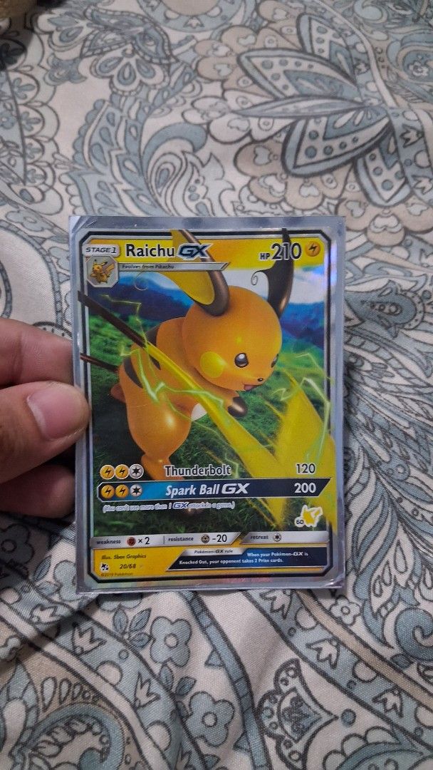 Raichu GX 20/68 UR (Category: Raw Singles) located in Manila. Submitted by warmtree_6c8201 (Listing ID 1471027956, Image 1). Description: .