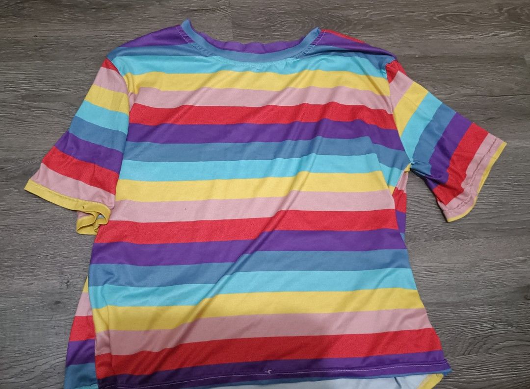 Rainbow stripe short sleeve shirt (Category: Shirts) located in Manila. Submitted by vastfish.e9bc58 (Listing ID 1470958659, Image 1). Description: .