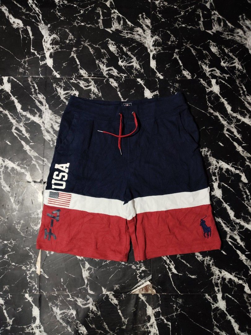 RALP LAUREN USA SHORT (Category: Shorts) located in Hinigaran. Submitted by formalwear.ph (Listing ID 1471075091, Image 1). Description: WTS 📌📌📌 •(RALPH LAUREN USA COTTON SHORT)• •Authenticated QR ✅ •Like new Condition •Size - Youth Size - Fits Small Adult •Dimes- 28 to 30 Waistline, 17 length •Cr -9.8/10 •Flaws- None •Color may vary due to lightings •Very Presentable to weaR PHP 📥+ sf Affordable ✅ NOTE : If interested kindly message me direc