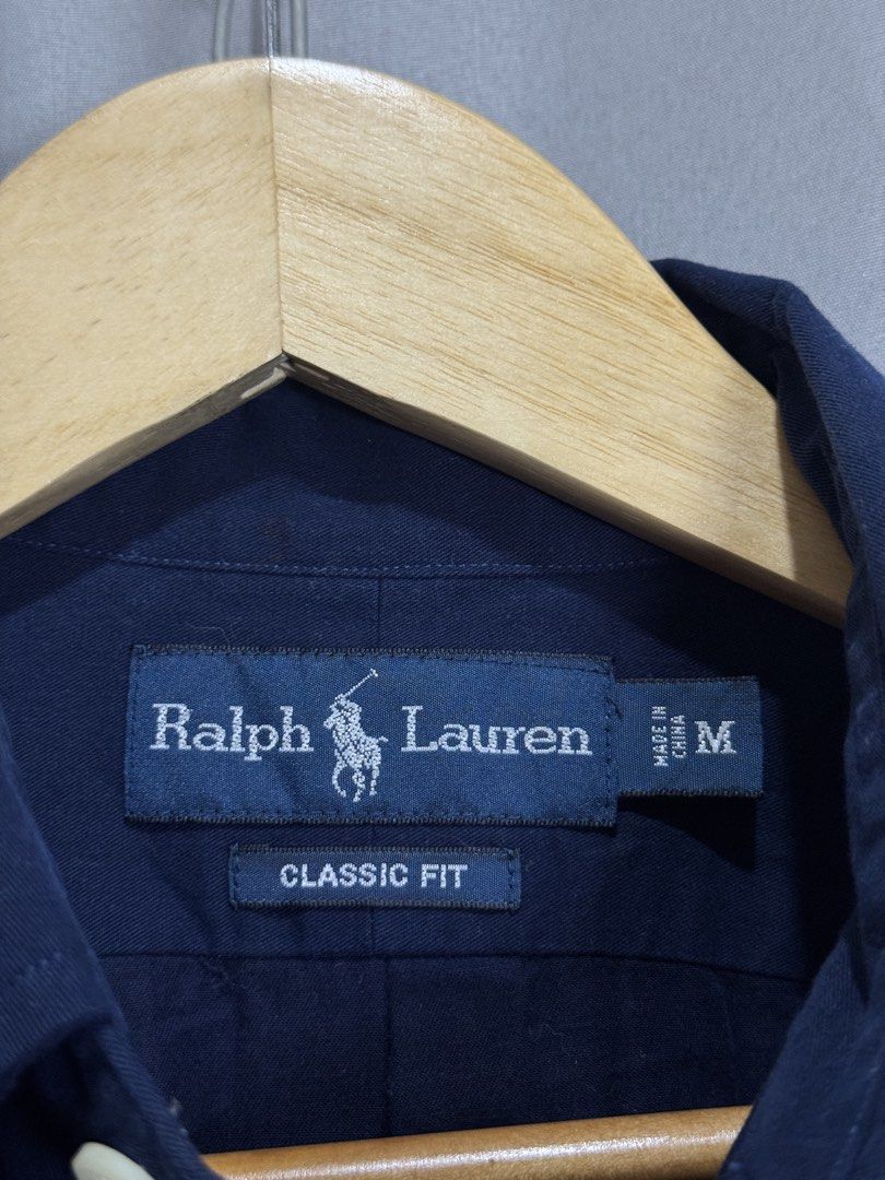 Ralph Lauren Dark Blue Buttondown Polo (Category: Formal Shirts) located in Meycauayan. Submitted by itstimothrifts (Listing ID 1471006236, Image 3). Description: Ralph Lauren Dark Blue Buttondown Polo Excellent Condition No flaws M on tag fits XL W 23.5 L 31.5 .