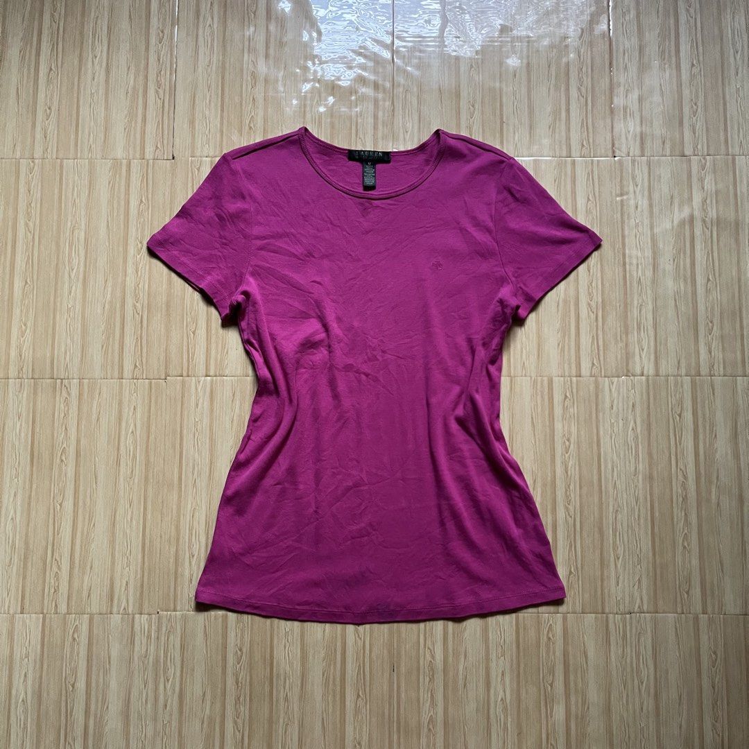 Ralph Lauren Womens Shirt (Category: Shirts) located in Hagonoy. Submitted by ianthrift_ph (Listing ID 1471063603, Image 1). Description: complete tags/authentic medium on tag 18 width, 25 length good condition color rate 9/10 no issue.
