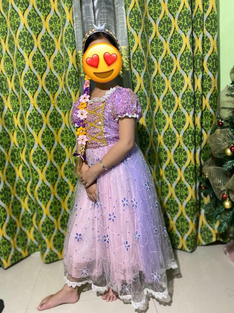 RAPUNZEL COSTUME Headband Wig included (Category: Babies & Kids Fashion) located in San Jose del Monte. Submitted by maharlikacloset (Listing ID 1471056988, Image 1). Description: .