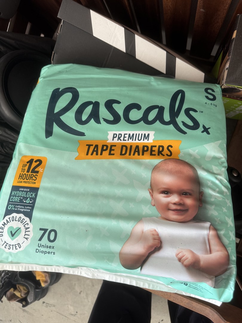 Rascal Size 6 Rascals Premium Tape Diapers Size S 70 Pack, Babies & Kids, Bathing ...