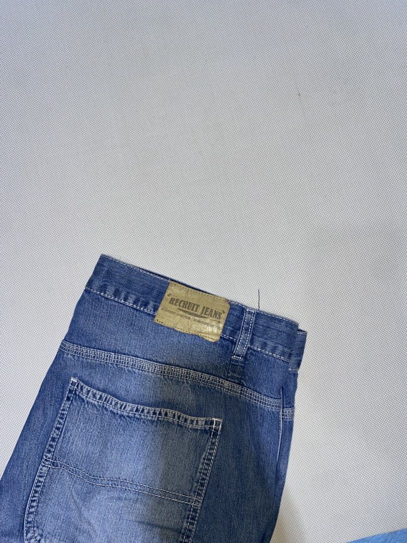 Recruit Jeans Denim Shorts Size 38 (Category: Shorts) located in Tagum. Submitted by waaap420 (Listing ID 1470962716, Image 2). Description: - Brand/Style: Recruit Jeans denim shorts - Color/Wash: Blue wash with contrast white stitching - Size: 38 waist - Material: 100% heavy cotton (Made in Bangladesh) - Features: Utility pockets on the sides and classic back pockets - Closure: Sturdy button and zipper fly.