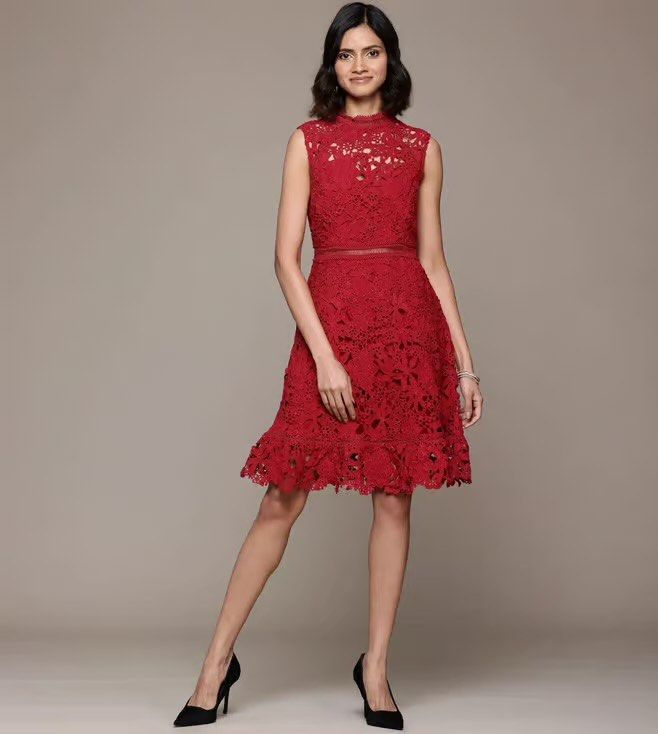 RED GUIPURE LACE DRESS (Category: Dresses) located in Quezon City. Submitted by ysabellashoppe (Listing ID 1471042998, Image 2). Description: New condition, tag removed Red Lace GUIPURE Dress, purchased in the US. Size Small .