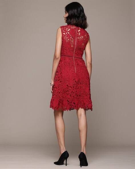 RED GUIPURE LACE DRESS (Category: Dresses) located in Quezon City. Submitted by ysabellashoppe (Listing ID 1471042998, Image 3). Description: New condition, tag removed Red Lace GUIPURE Dress, purchased in the US. Size Small .