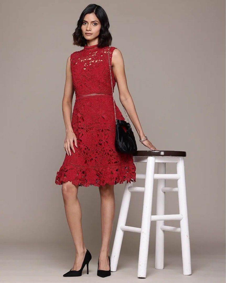 RED GUIPURE LACE DRESS (Category: Dresses) located in Quezon City. Submitted by ysabellashoppe (Listing ID 1471042998, Image 1). Description: New condition, tag removed Red Lace GUIPURE Dress, purchased in the US. Size Small .
