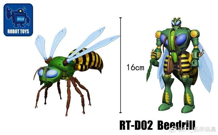 Robot Toys RT-D02 Beedrill Action Figure 16cm (Category: Figurines & Statues) located in Manila. Submitted by mauchan00000303 (Listing ID 1470988620, Image 3). Description: - Model: Robot Toys RT-D02 Beedrill Transforming Action Figure - Height: Stands 16cm tall in robot mode - Transformation: Fully converts into a detailed mechanical wasp mode - Design Features: Translucent wings, articulated insect legs, and a striking metallic green finish - A