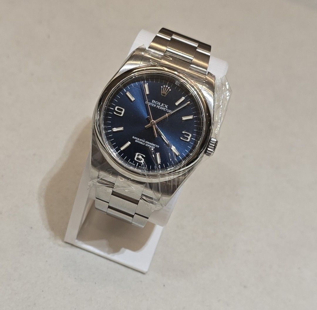 Rolex Oyster Perpetual Blue Dial Watch (Category: Luxury Watches) located in Manila. Submitted by rhyswatchphil (Listing ID 1470935311, Image 2). Description: Rolex Oyster Perpetual 36 Blue 36mm 116600 Year 2012 Full Set Condition 9.8/10 430,000.