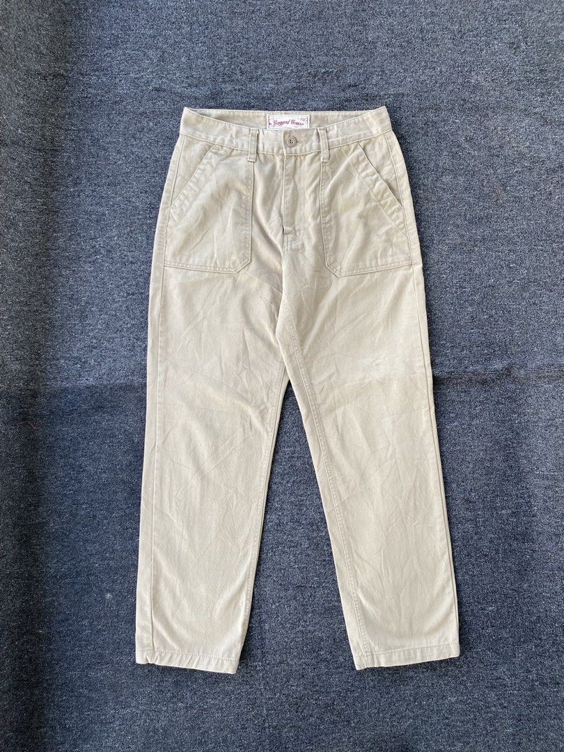 Rugged house fatigue pants (Category: Trousers) located in Zamboanga. Submitted by ak.hunt (Listing ID 1471068616, Image 1). Description: Size medium Measurements Waist 31 fit 32 Length: 41 Rise: 12 Thigh 12 Leg Opening 7.5 Condition: excellent Price:1100+sf Pm.