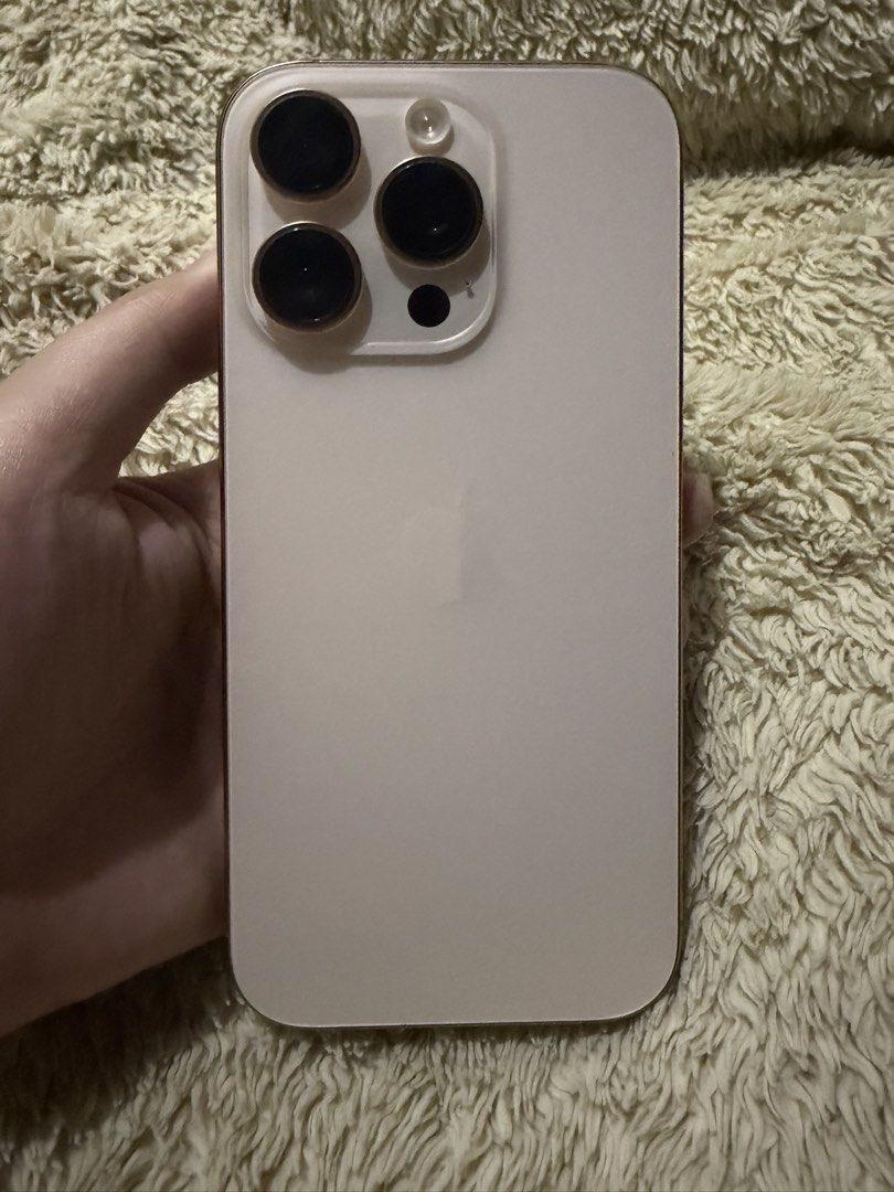 Rush! 16 Pro (512gb) (Category: iPhone 16 Series) located in Manila. Submitted by shopperzzzzz (Listing ID 1471110215, Image 1). Description: Selling my 16 Pro WORKING FACE ID, TRUETONE , .5 BH 83% ORIGINAL LOCAL VARIANT ☺️ ALL WORKING PO SAME AS NO ISSUE ☺️ HONEST ISSUE: PALIT CAMERA PERO ORIGINAL PINALIT GALING SA UNIT NG 16 PRO KAYA USED. NAKALAGAY SA PARTS & HISTORY .