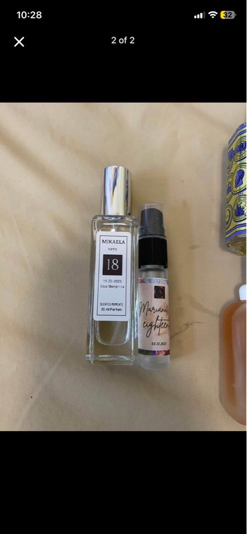 RUSH PERFUME BUNDLE (Category: Fragrance & Deodorants) located in Manila. Submitted by jaminabox (Listing ID 1470957997, Image 2). Description: - INCLUDES 2 freebies! - No. 4711 Lavender scent 100 ml - Bath & Body Works Into The Night Fine Fragrance Mist 75ml - Zara Marshmallow Addiction Eau de Parfum 30ml - Acqua Colonia Lime & Nutmeg 50ml - Dianne for women Blanc Eau de Toilette 80ml - Maiden Anna Lost Cherry 50ml - Condition: Some items are fu