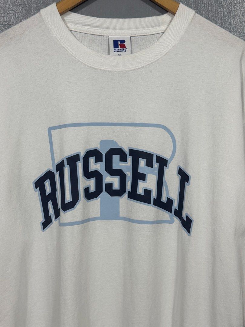 Russell Athletic - Spellout Shirt (Category: Tshirts & Polo Shirts ) located in Manila. Submitted by sophisticatedgoons (Listing ID 1471046505, Image 3). Description: Russell Athletic Spellout Shirt Size: XL Dimes: 24 x 30 Very good condition No issue.