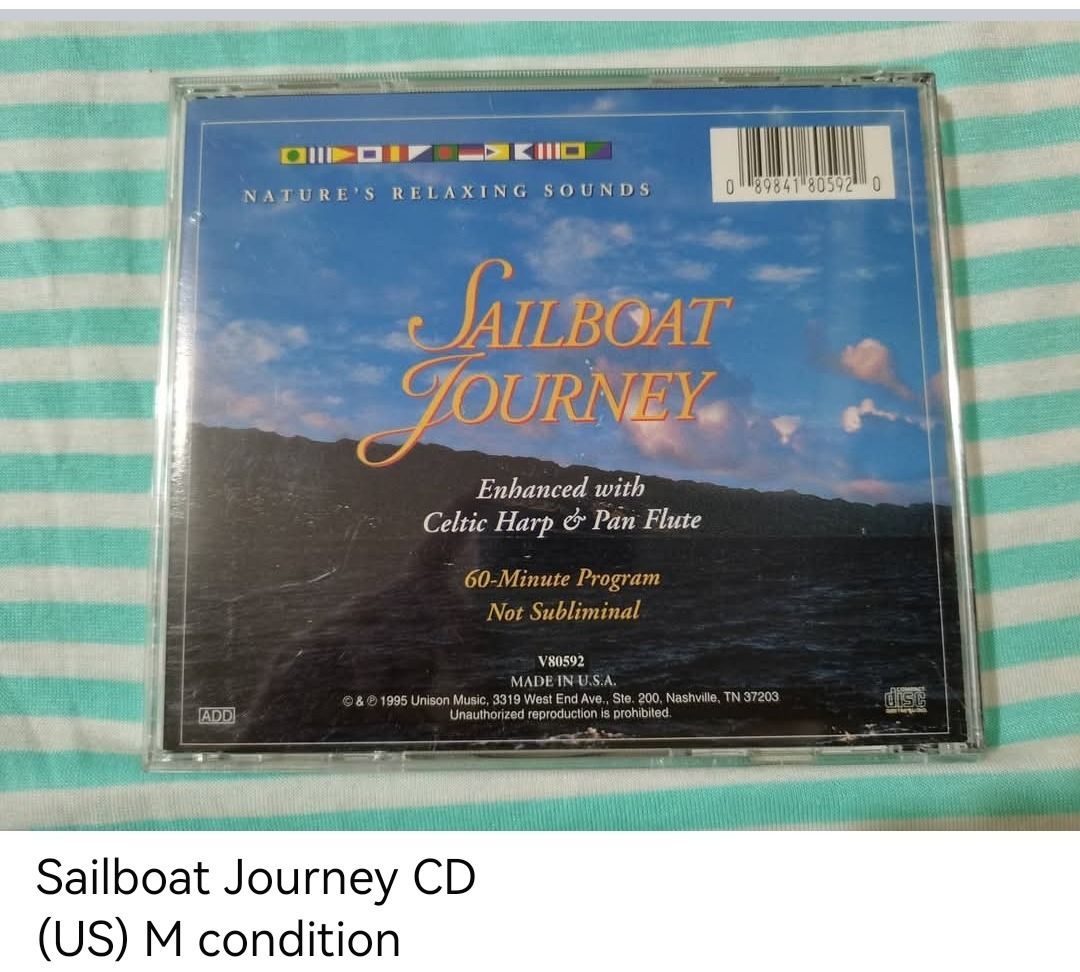 Sailboat Journey CD (unsealed) (Category: CDs & DVDs) located in Dangcagan. Submitted by cd_haven5 (Listing ID 1471003538, Image 2). Description: #FORSALE #FORSALE #FORSALE #Authentic #Legit #Original We only sell original items. All items posted are on hand. Please message me for availability of the item/s because the items are also posted on my other online stores. All items are imported unless stated PH. We also accept Pre-orders. Payment Meth